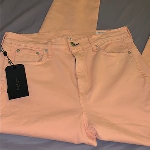 Brand new rag and bone/jean color: peach